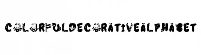 Colorful Decorative Alphabet 