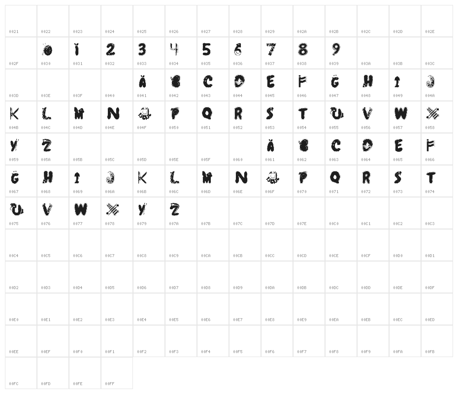 Colorful Decorative Alphabet Character Map