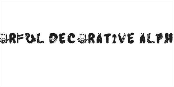 Colorful Decorative Alphabet Logo