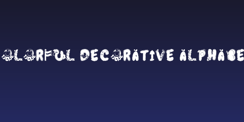 Colorful Decorative Alphabet Social Header