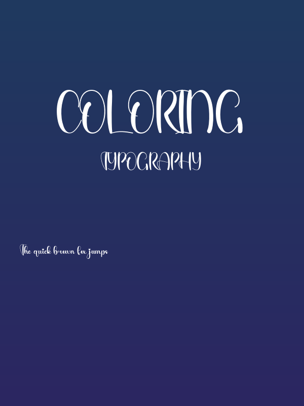 Coloring Poster