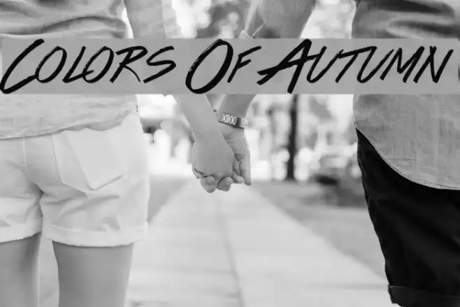 Colors Of Autumn Font examples