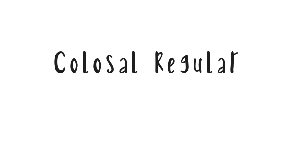 Colosal Regular Logo