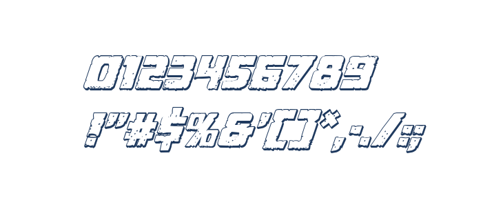 Colossus 3D Italic Other Characters