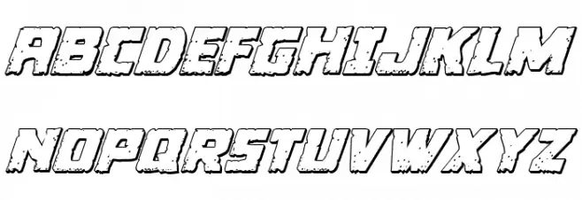 Colossus 3D Italic Fuentes MAYÚSCULAS