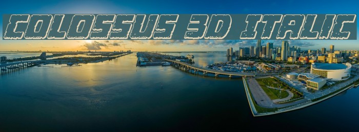 Colossus 3D Italic Example 1