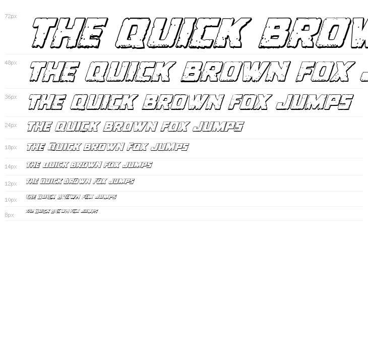 Colossus 3D Italic Waterfall