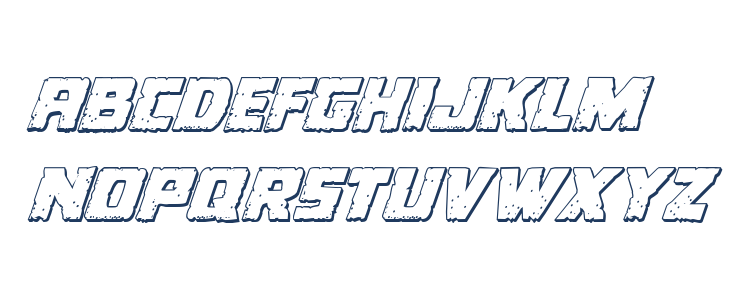 Colossus 3D Italic Lowercase