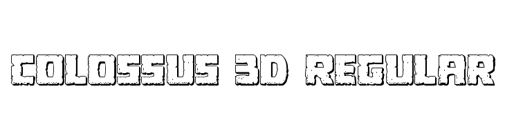 Colossus 3D Regular  Descarca Fonturi Gratis