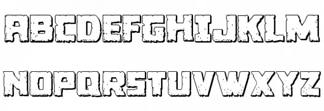 Colossus 3D Regular Font Litere mari