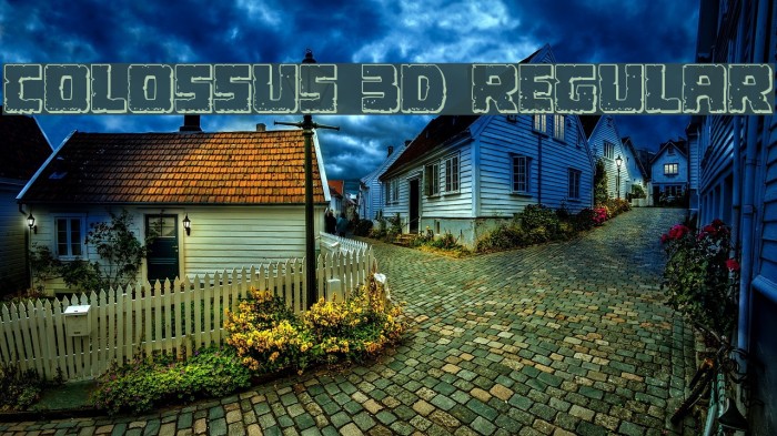 Colossus 3D Regular Example 2