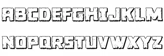 Colossus 3D Schriftart Groß