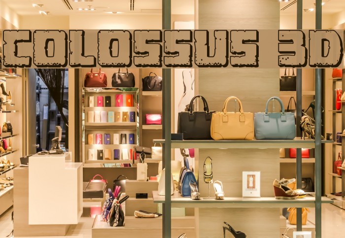 Colossus 3D Font examples