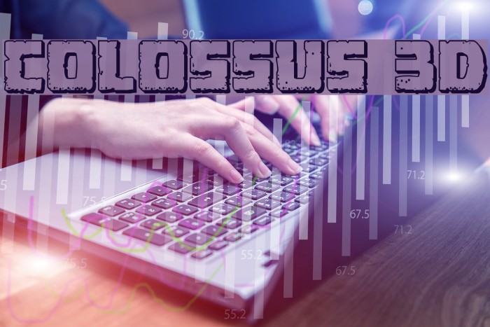 Colossus 3D Font examples
