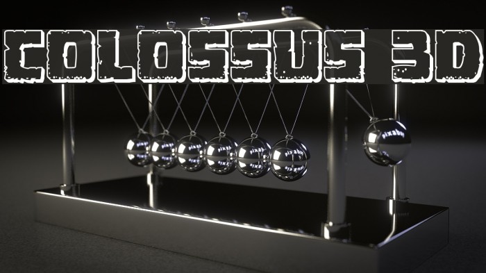 Colossus 3D Font examples