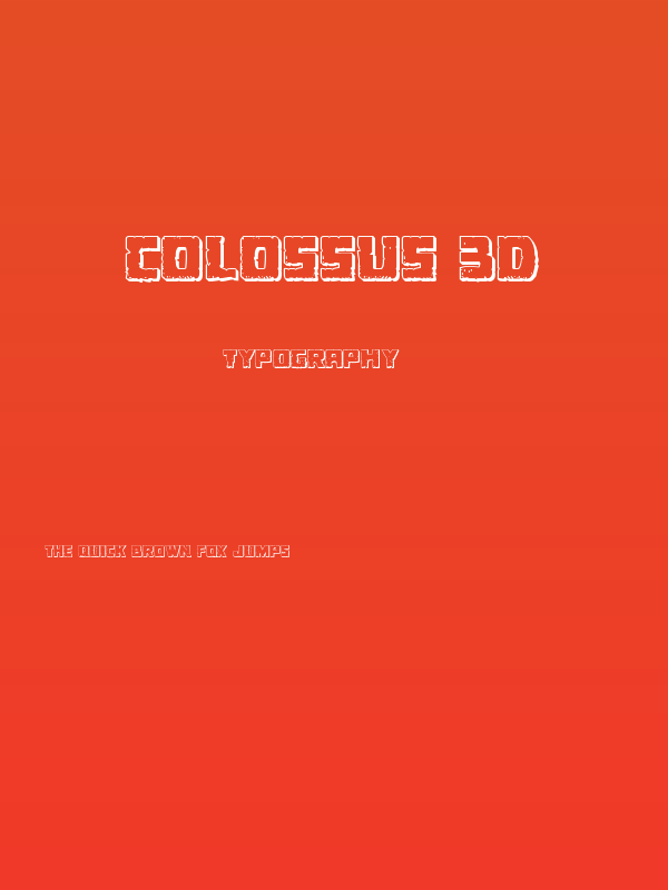 Colossus 3D Poster