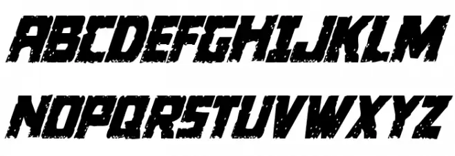 Colossus Condensed Italic Fuentes MAYÚSCULAS