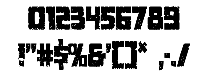 Colossus Condensed Font OTHER CHARS