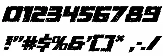 Colossus Expanded Italic Font OTHER CHARS