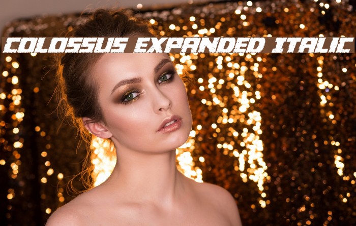 Colossus Expanded Italic Example 2