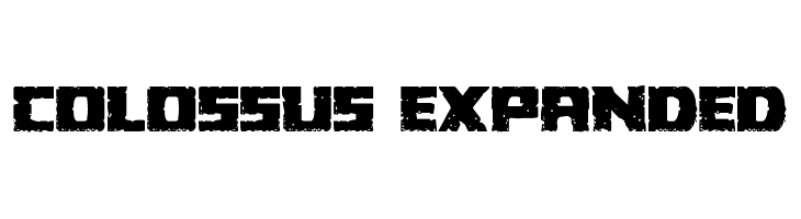 Colossus Expanded Font