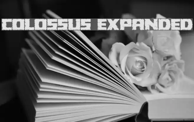 Colossus Expanded Font examples