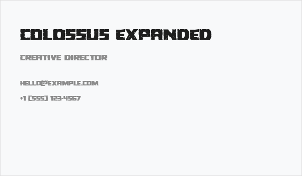 Colossus Expanded Business Card
