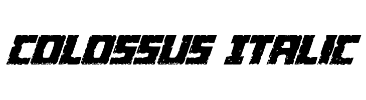Colossus Italic  フリーフォントのダウンロード