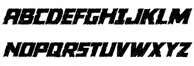 Colossus Italic Font Litere mari