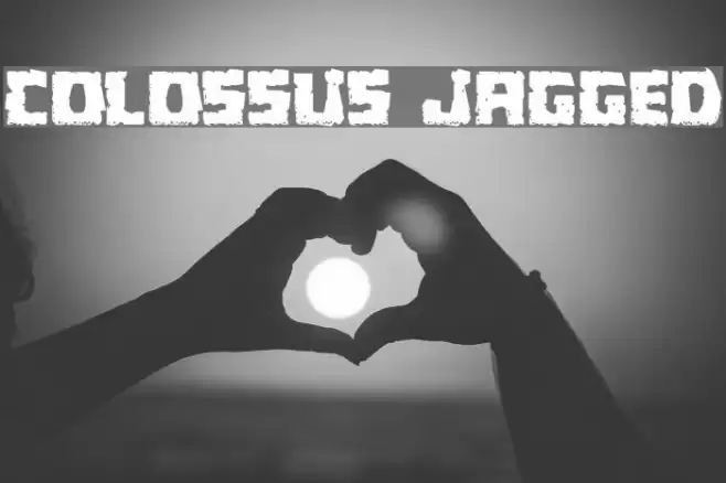 Colossus Jagged Font examples