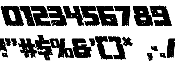 Colossus Leftalic Font OTHER CHARS