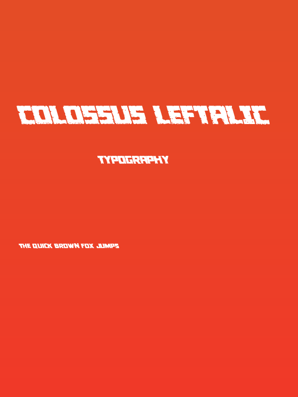 Colossus Leftalic Poster