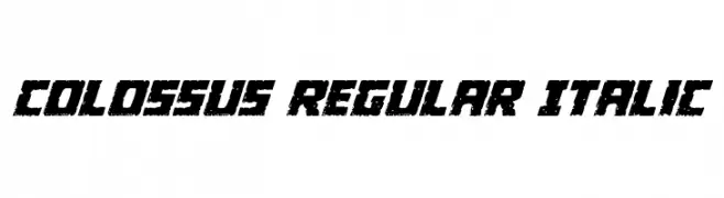 Colossus Regular Italic  Fuentes Gratis Descargar