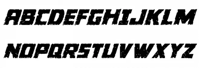 Colossus Regular Italic Font UPPERCASE