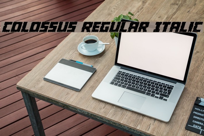 Colossus Regular Italic Example 2
