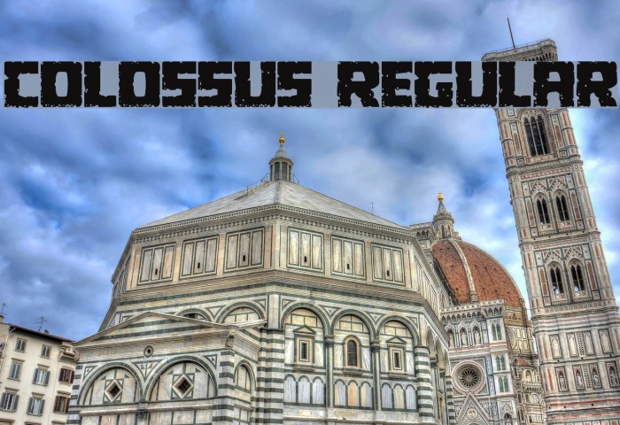 Colossus Regular Font examples