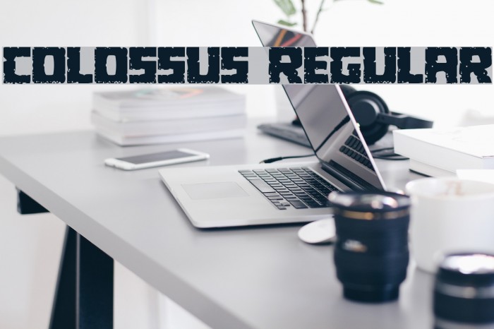 Colossus Regular Font examples