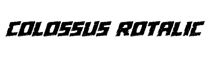 Colossus Rotalic  フリーフォントのダウンロード