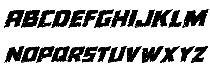 Colossus Rotalic Font LOWERCASE