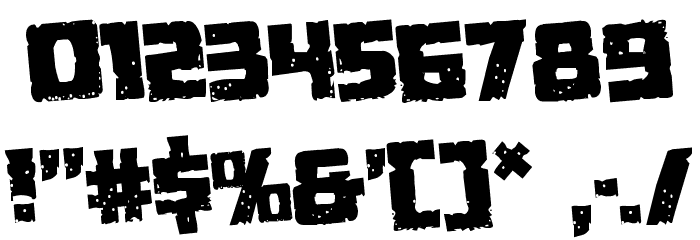 Colossus Rotated Regular Font OTHER CHARS