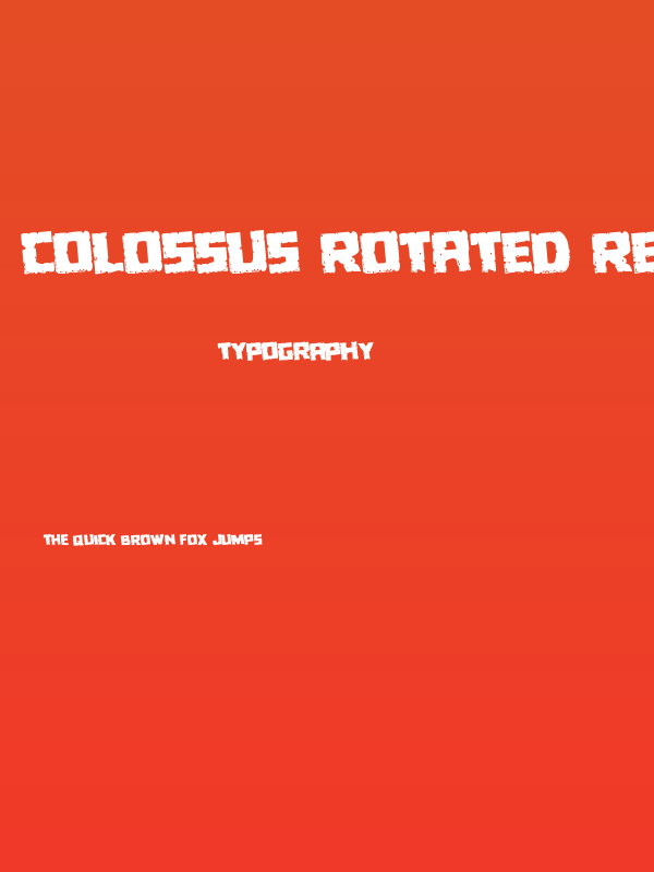 Colossus Rotated Regular Poster