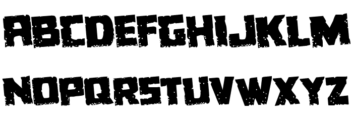 Colossus Rotated Regular Font LOWERCASE