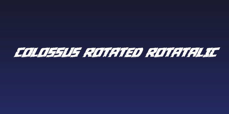 Colossus Rotated Rotatalic Social Header