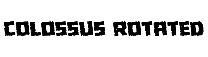 Colossus Rotated  フリーフォントのダウンロード