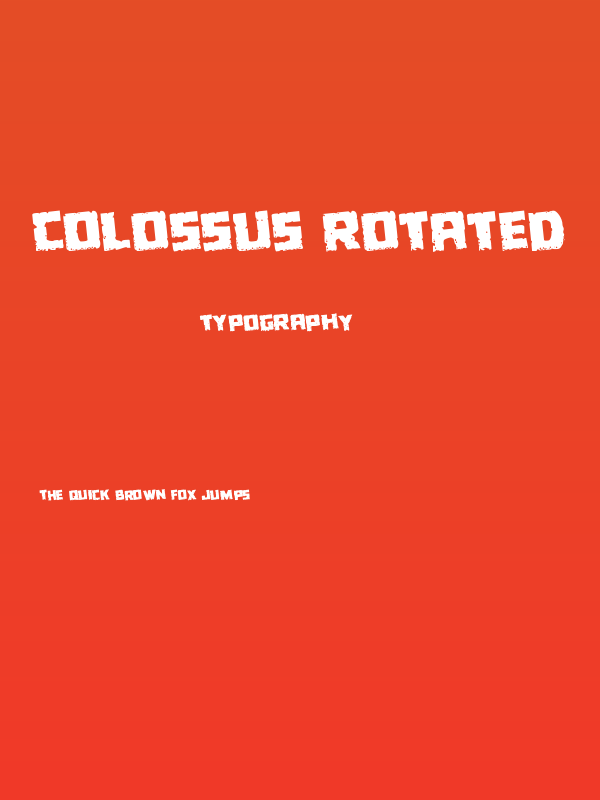 Colossus Rotated Poster