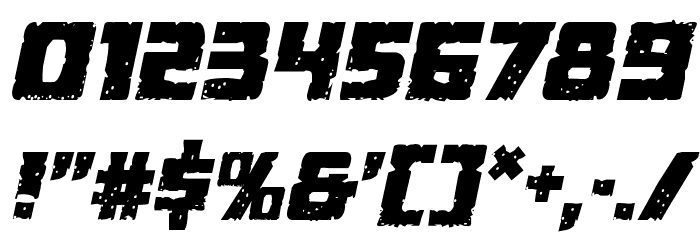 Colossus Semi-Italic Font OTHER CHARS