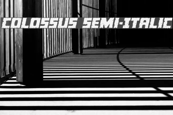 Colossus Semi-Italic Example 3