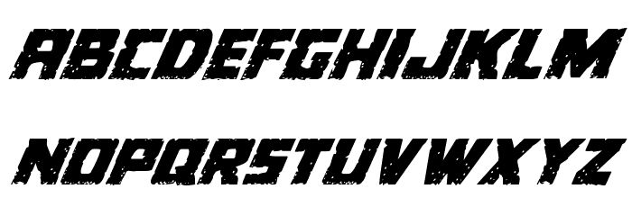 Colossus Super-Italic Font LOWERCASE