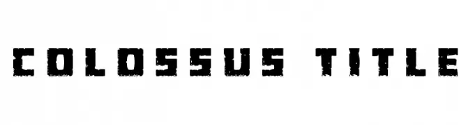Colossus Title  Fuentes Gratis Descargar