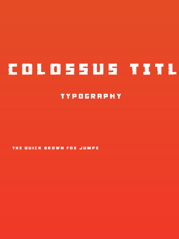 Colossus Title Poster